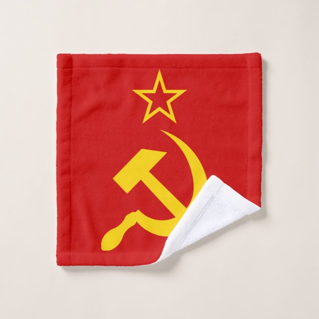 USSR Flag - Soviet Union Flag Wash Cloth (Wash Cloth)