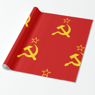 USSR Flag - Soviet Union Flag Wrapping Paper