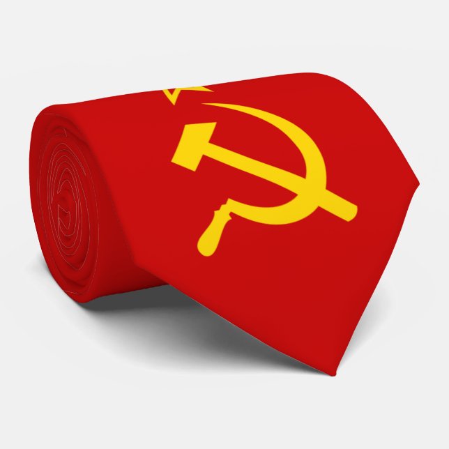 USSR flag Tie (Rolled)