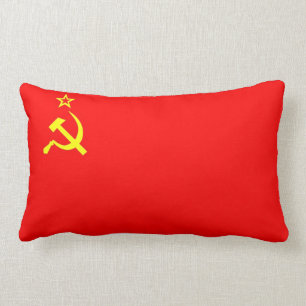 ussr soviet russia communist flag pillow cccp