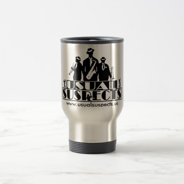 Usual Suspects Band Travel Mug (Center)