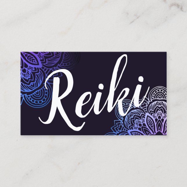 Usui Reiki Practitioner/Instructor Business Card (Front)