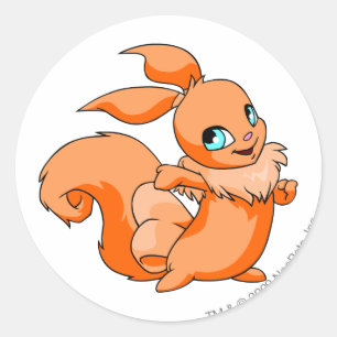 Usul Orange Classic Round Sticker