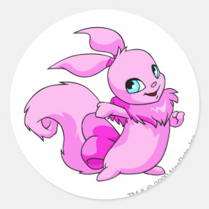 Usul Pink Classic Round Sticker