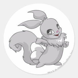 Usul Silver Classic Round Sticker