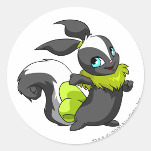 Usul Skunk Classic Round Sticker