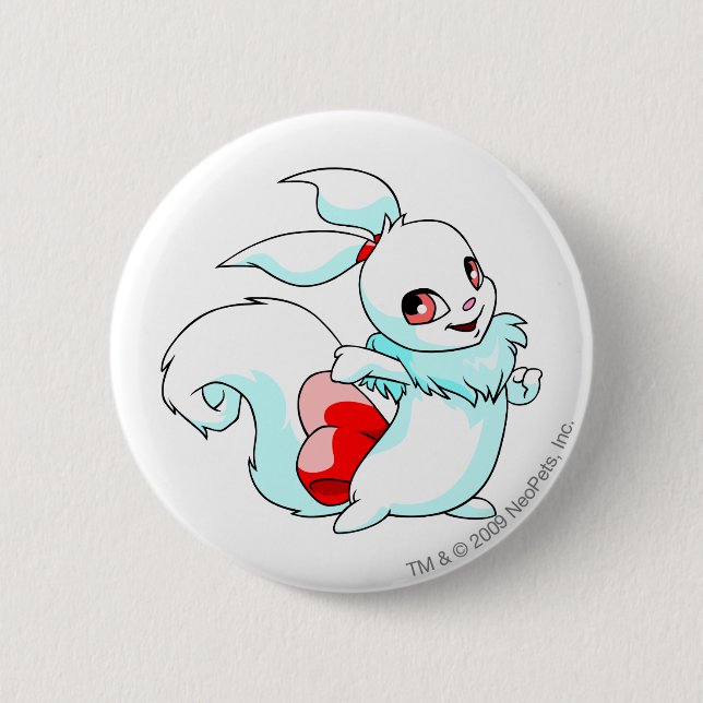 Usul White 2 Inch Round Button (Front)