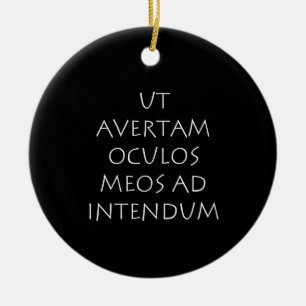 Ut avertam oculos meos ad intendum ceramic ornament