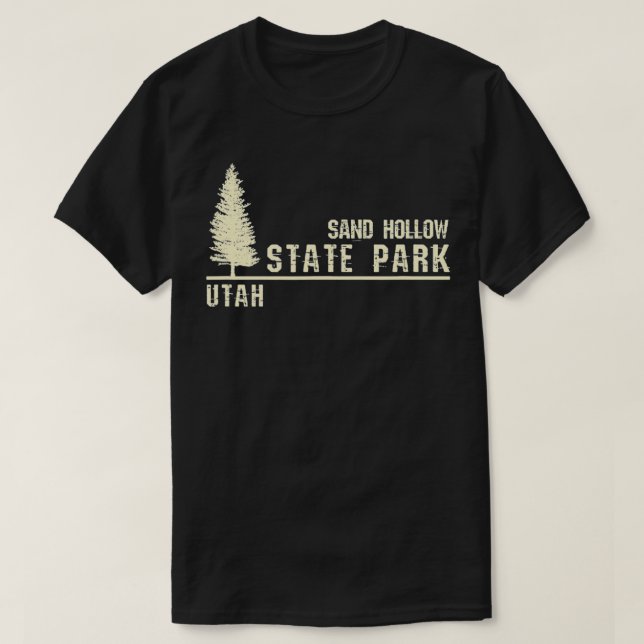 UT Souvenir - Utah Sand Hollow State Park T-Shirt (Design Front)