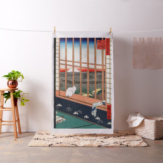 Utagawa Hiroshige - Asakusa Rice fields Fabric (In Situ)