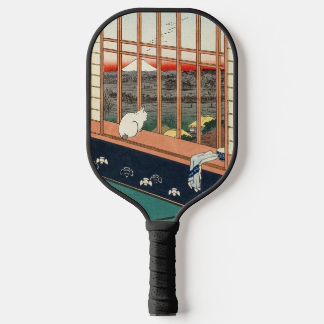 Utagawa Hiroshige - Asakusa Rice fields Pickleball Paddle (Front)