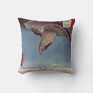 Utagawa Hiroshige - Fukagawa Susaki and Jumantsubo Throw Pillow