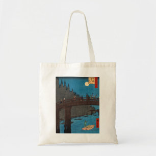 Utagawa Hiroshige - Kyoto Bridge by Moonlight Tote Bag