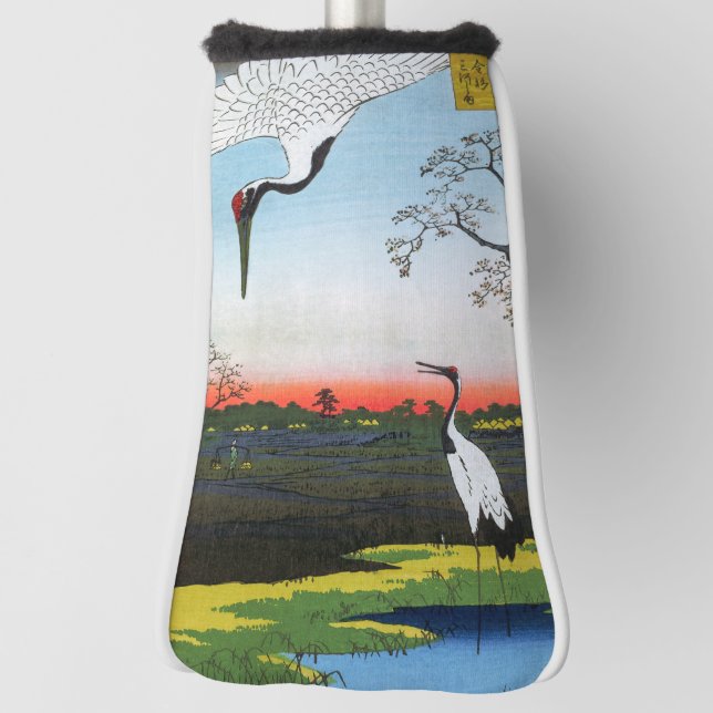 Utagawa Hiroshige - Minowa, Kanasugi, Mikawashima Golf Head Cover (Rotate 90)