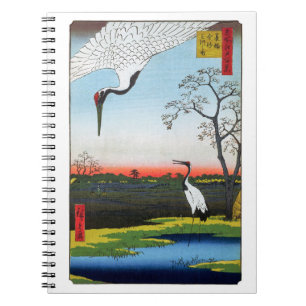 Utagawa Hiroshige - Minowa, Kanasugi, Mikawashima Notebook