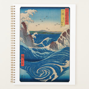 Utagawa Hiroshige - Naruto Whirlpool, Awa Province Planner
