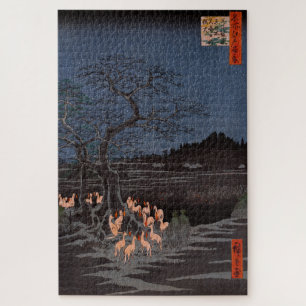 Utagawa Hiroshige - New Year's Eve Foxfires Jigsaw Puzzle
