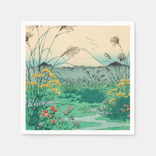 Utagawa Hiroshige - Otsuki Plain in Kai Province Napkin