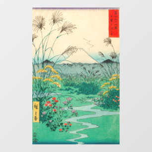 Utagawa Hiroshige - Otsuki Plain in Kai Province Window Cling