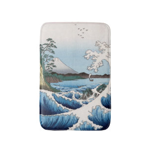 Utagawa Hiroshige - Sea off Satta, Suruga Province Bath Mat