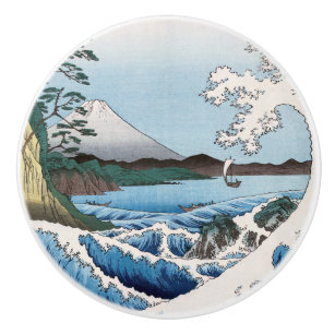 Utagawa Hiroshige - Sea off Satta, Suruga Province Ceramic Knob