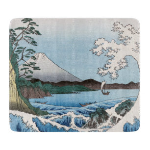 Utagawa Hiroshige - Sea off Satta, Suruga Province Cutting Board