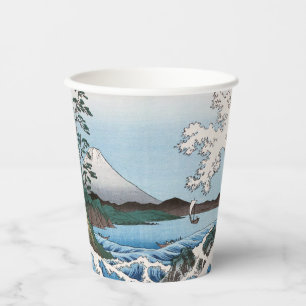Utagawa Hiroshige - Sea off Satta, Suruga Province Paper Cups