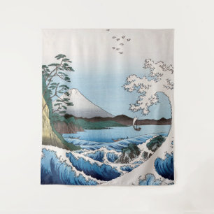 Utagawa Hiroshige - Sea off Satta, Suruga Province Tapestry