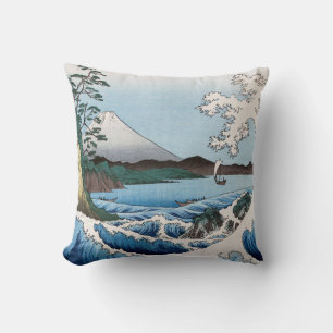 Utagawa Hiroshige - Sea off Satta, Suruga Province Throw Pillow