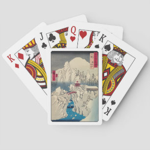 Utagawa Hiroshige - Snow on Mount Haruna Playing Cards