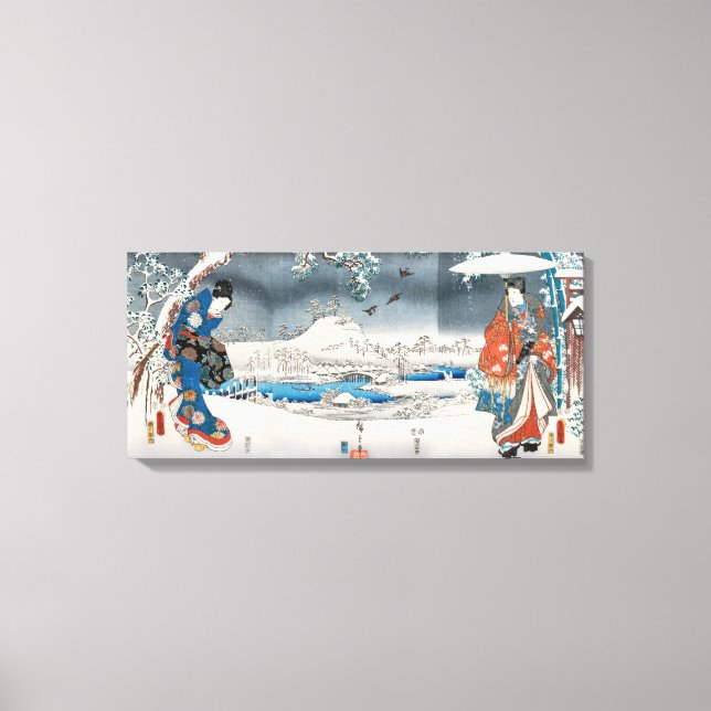 Utagawa Hiroshige - Tale of Genji Canvas Print (Front)