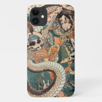 Utagawa Kuniyoshi suikoden hero fighting snake art