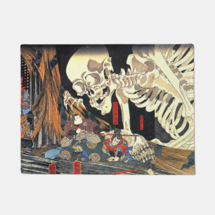 Utagawa Kuniyoshi Takiyasha The Witch And Skeleton Doormat