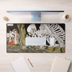 Utagawa Kuniyoshi Warrior vs. Ghost,Japanese Art Desk Mat