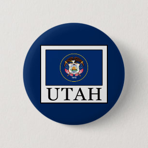 Utah 2 Inch Round Button