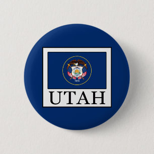 Utah 2 Inch Round Button
