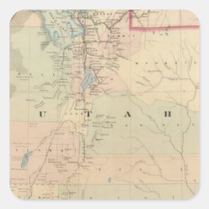 Utah 5 square sticker