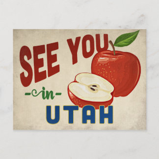 Utah Apple - Vintage Travel Postcard