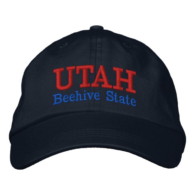 Utah Beehive State Embroidered Hat (Front)