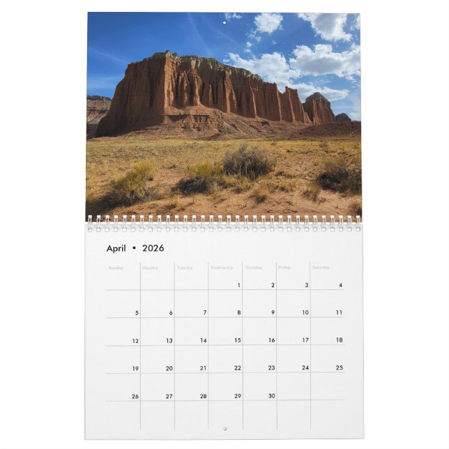 Utah Calendar (Apr 2026)
