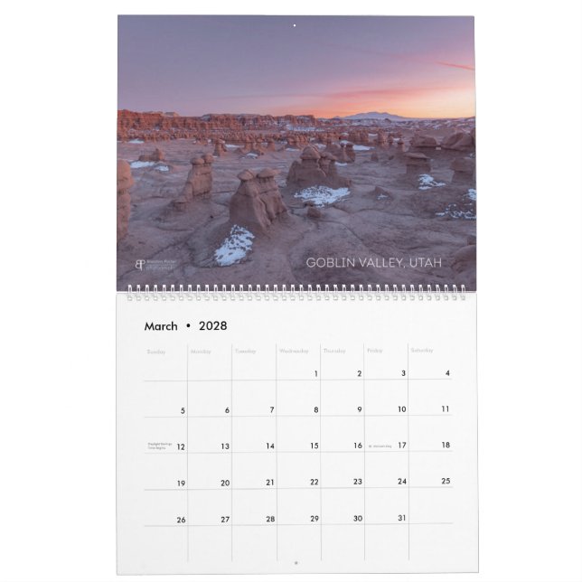 Utah Calendar upto 24 Months! (Mar 2028)