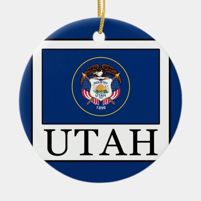 Utah Christmas Ornament (Front)