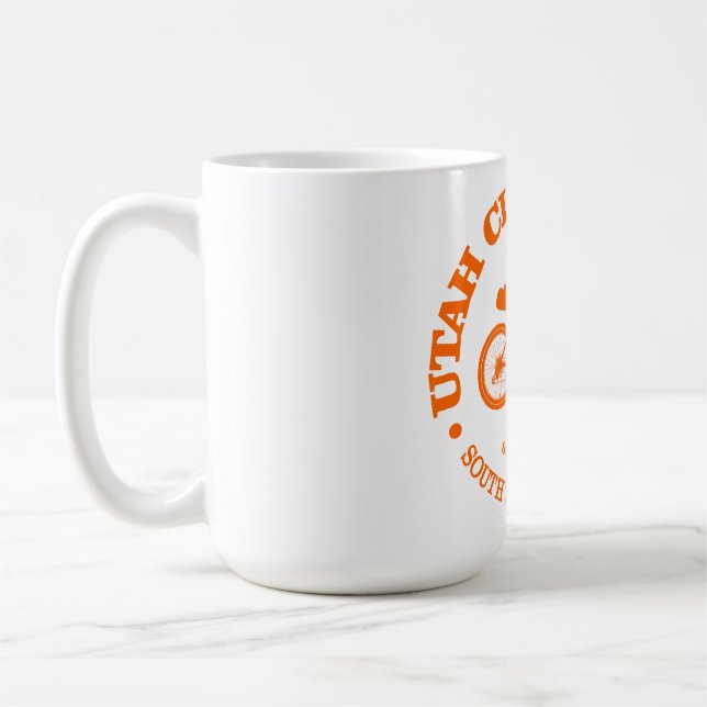 Utah Cliffs Loop (cycling) Coffee Mug (Left)