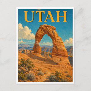 Utah Delicate Arch GeoSaga Postcard