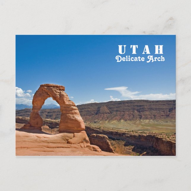 Utah Delicate Arch Postcard (Front)