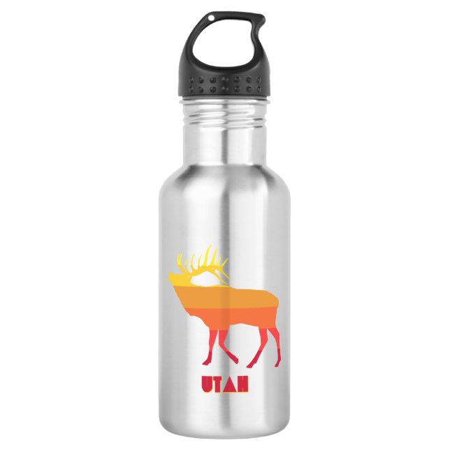 Utah Elk 532 Ml Water Bottle (Front)