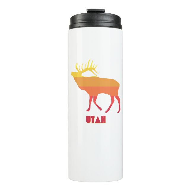 Utah Elk Thermal Tumbler (Front)