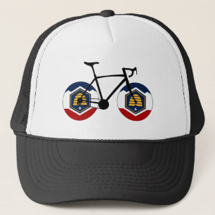 Utah Flag Cycling Trucker Hat