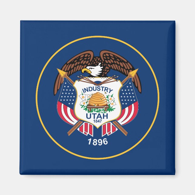 Utah flag magnet (Front)