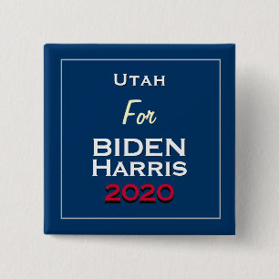 Utah for BIDEN HARRIS 2020 Square 2 Inch Square Button